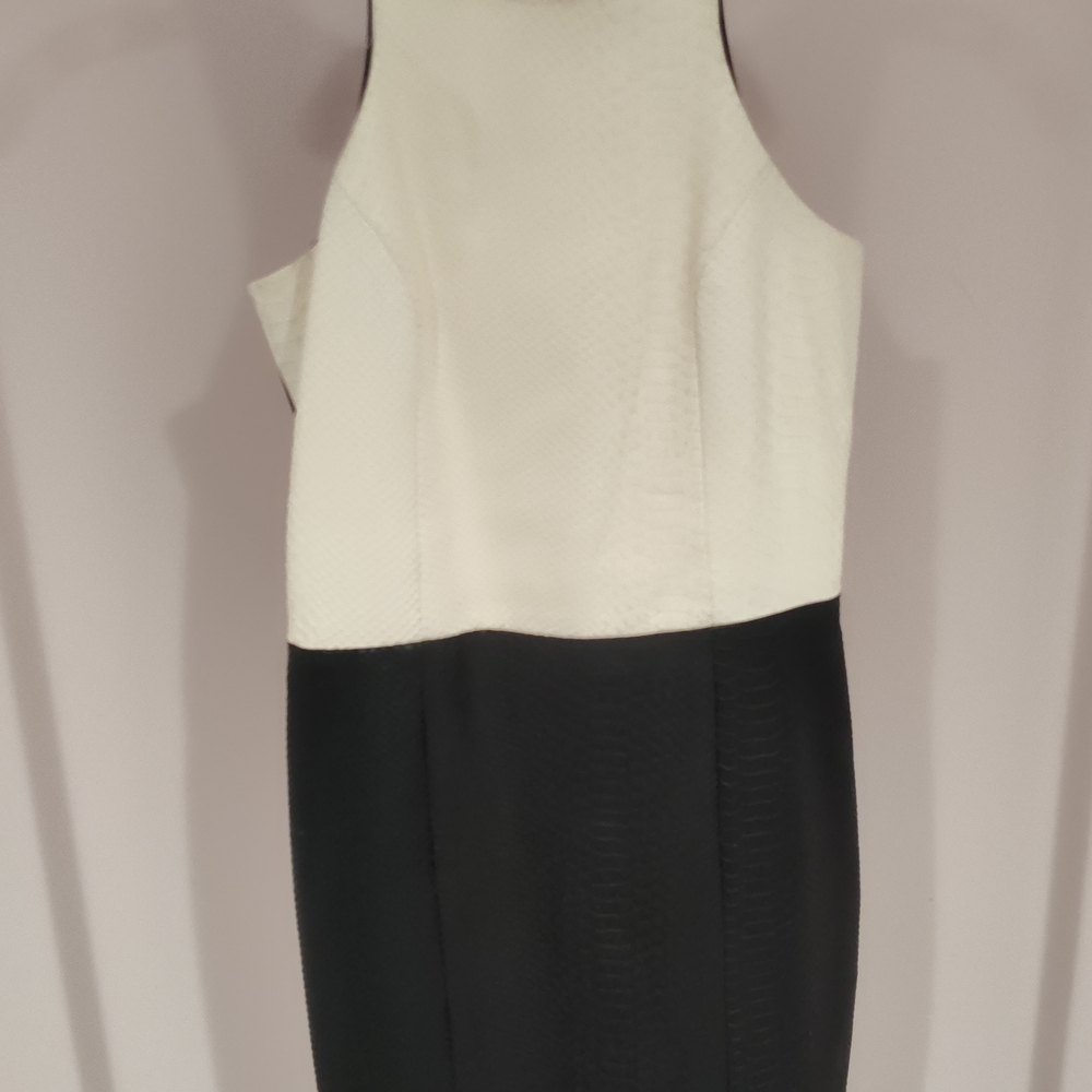 Mason Strapless Black and White Dress
